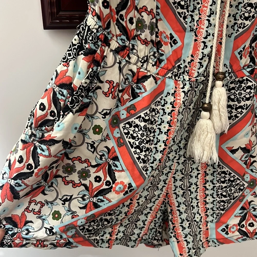 Strapless patterned romper - Picture 2 of 2